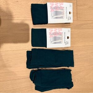 4  PAIRS MONDOR NEW Tights 10-12 (retail 25/pair)
